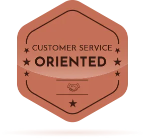Customer Service Oriented badge